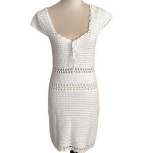 American Eagle Outfitters White Crochet Mini Dress